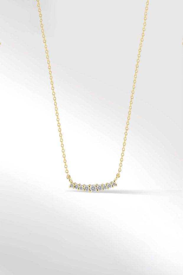 Arch Necklace in Diamond