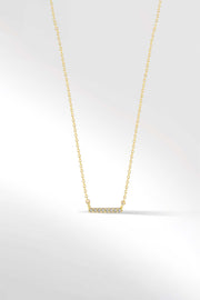 Axis Mini Necklace in Diamond