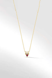 Bliss pendant in Ruby and Diamond