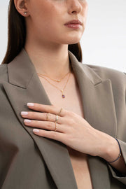 Heiress Necklace in Amethyst and Diamond