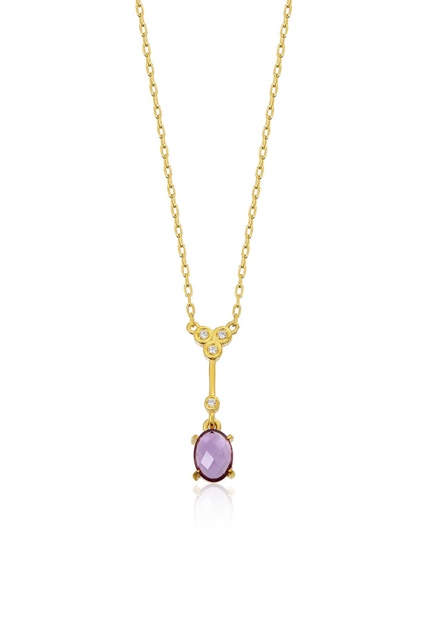 Heiress Necklace in Amethyst and Diamond