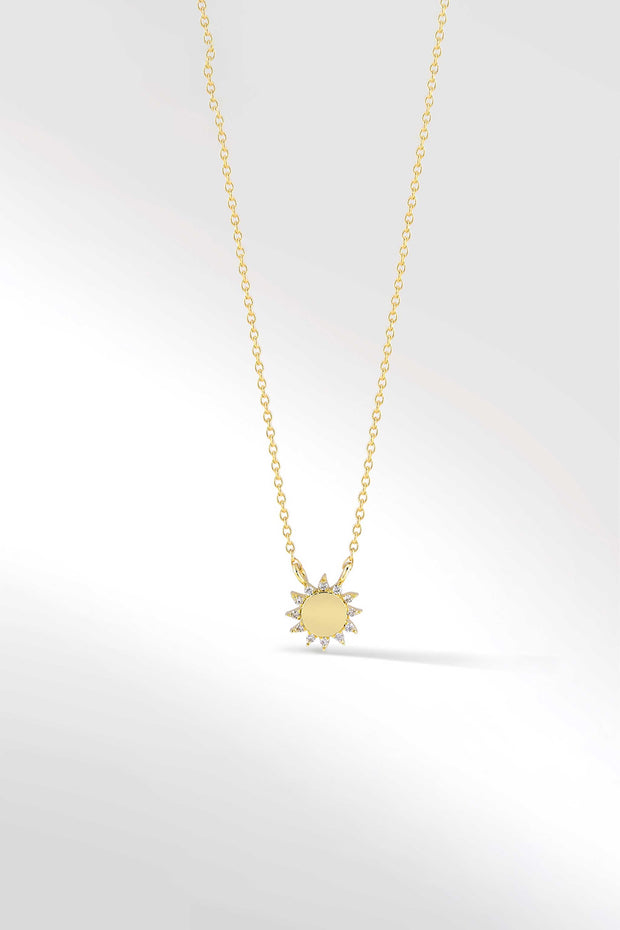 Sunburst Necklace in Diamond