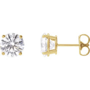 14k Yellow Gold Lab-Grown Diamond Stud Earrings