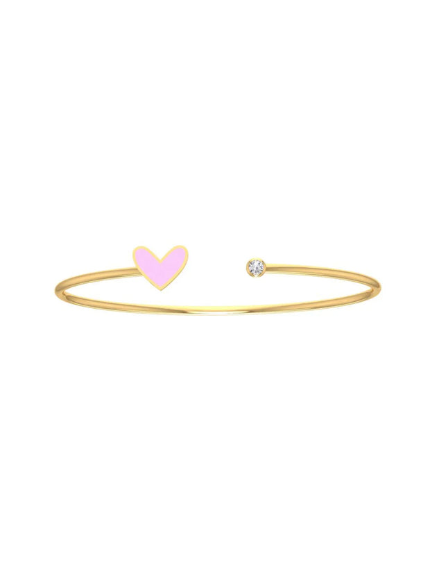 18K Gold Amour Heart Bangle