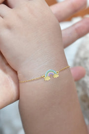18K Gold First Light Rainbow Baby Bracelet