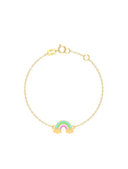 18K Gold First Light Rainbow Baby Bracelet