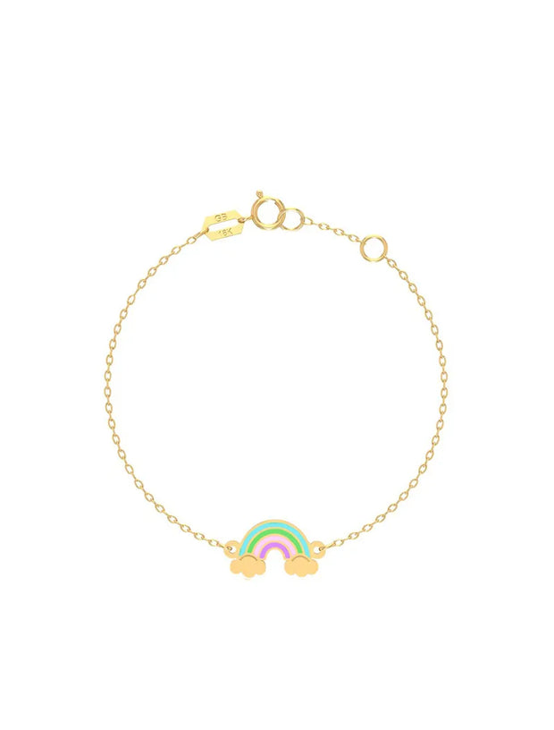 18K Gold First Light Rainbow Baby Bracelet