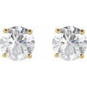 14k Yellow Gold Lab-Grown Diamond Stud Earrings