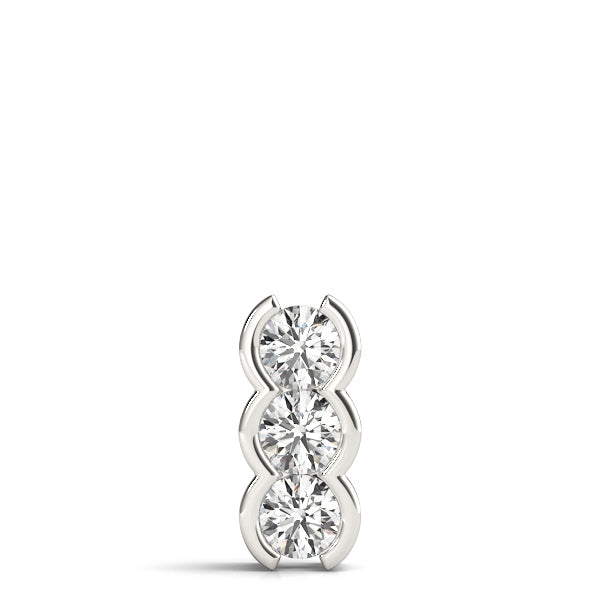 Three Stone Diamond Pendant