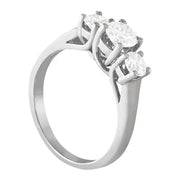 TEST-ENGAGEMENT RINGS 3 STONE ROUND
