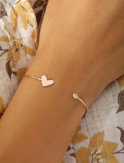 18K Gold Amour Heart Bangle