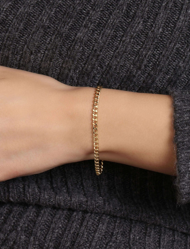 18K Gold Havana Cuban Link Bracelet