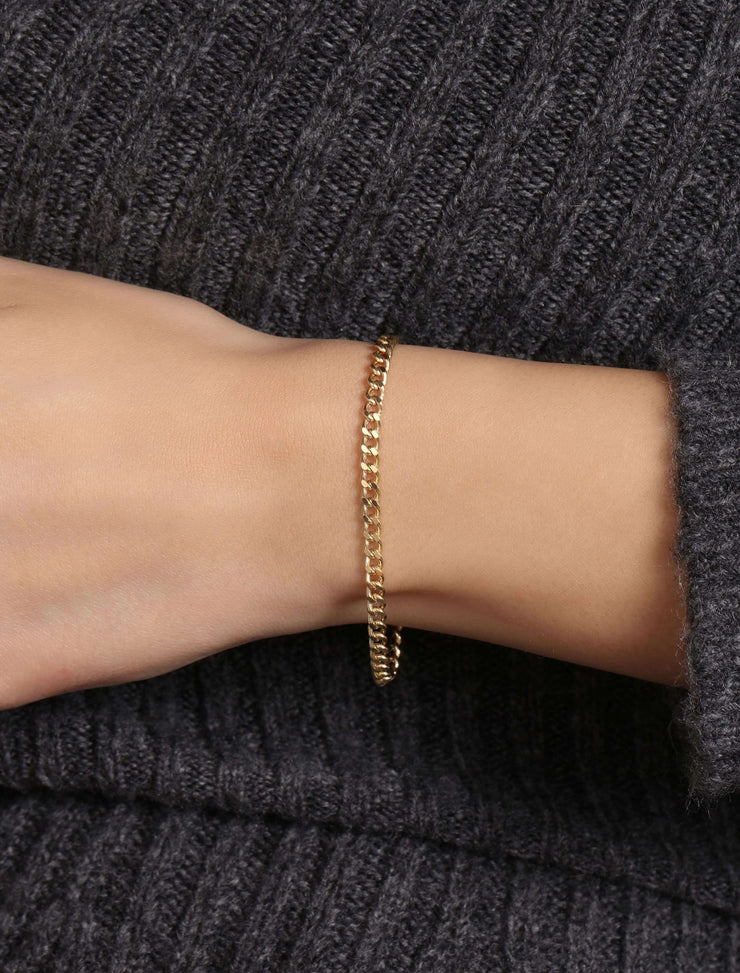 18K Gold Havana Cuban Link Bracelet