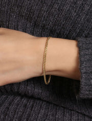 18K Gold Havana Cuban Link Bracelet