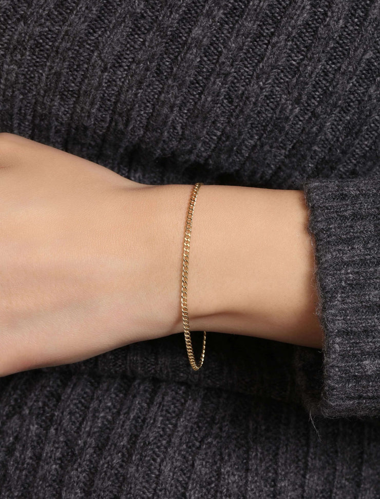 18K Gold Havana Cuban Link Bracelet