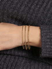 18K Gold Havana Cuban Link Bracelet