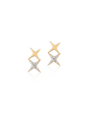 18K Gold Celestial Spark Earrings