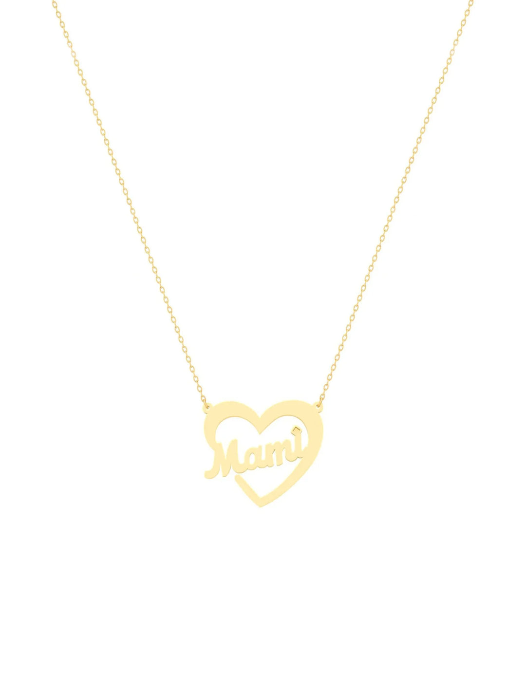 18K Gold Mami Open Heart Necklace – Robere's Jewelry
