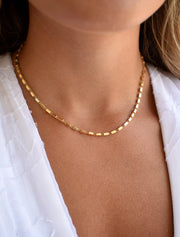 18K Gold LanternLink Necklace