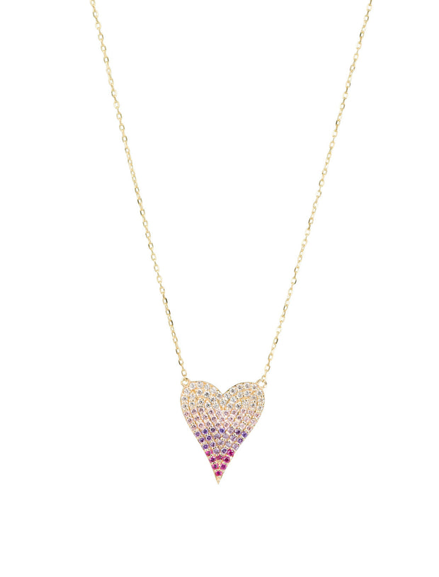 18K Gold Chic Love Ombre Necklace