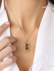 18K Gold Empowered Mom Necklace