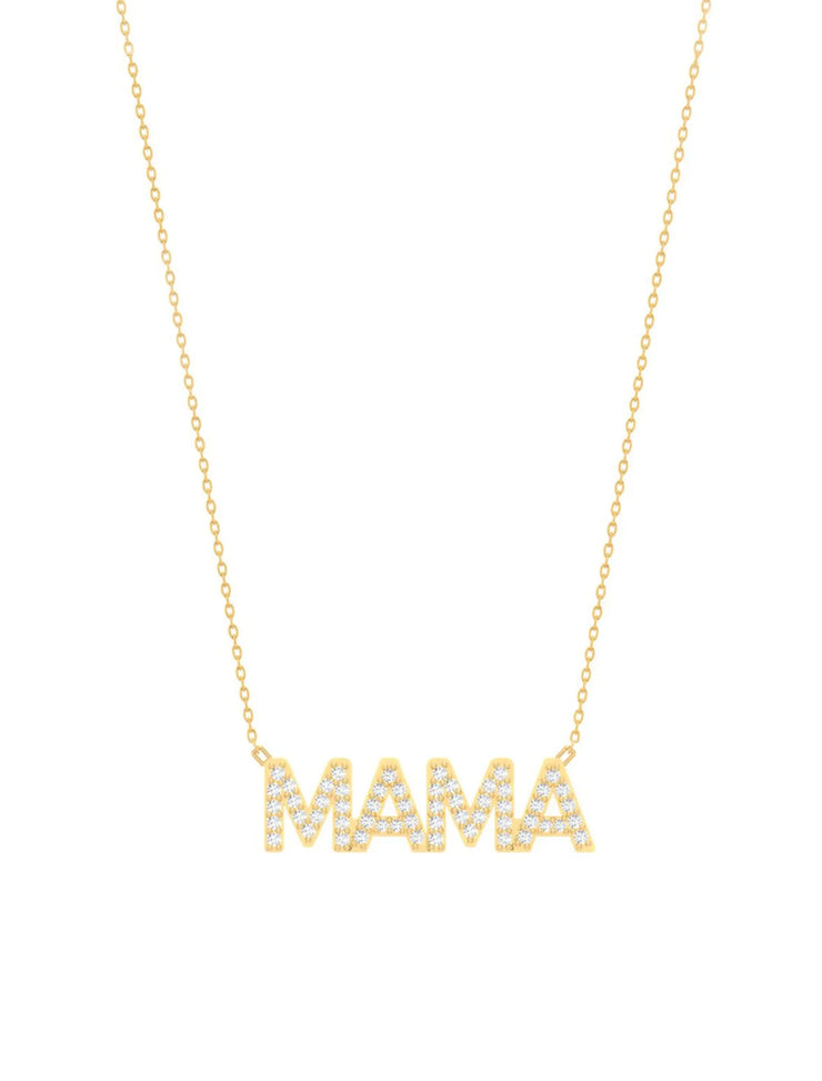 18K Gold Mama Necklace
