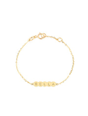 18K Gold Personalized Baby Name Bracelet