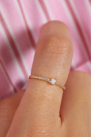 18K Gold Luminé Stacking Ring