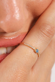 18K Gold Luminé Stacking Ring