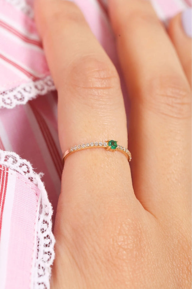 18K Gold Luminé Stacking Ring