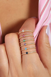 18K Gold Luminé Stacking Ring
