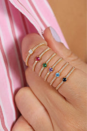 18K Gold Luminé Stacking Ring