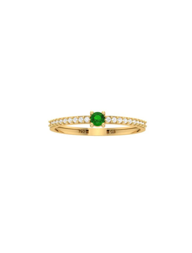 18K Gold Luminé Stacking Ring