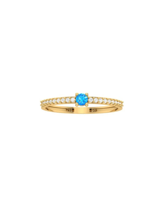 18K Gold Luminé Stacking Ring