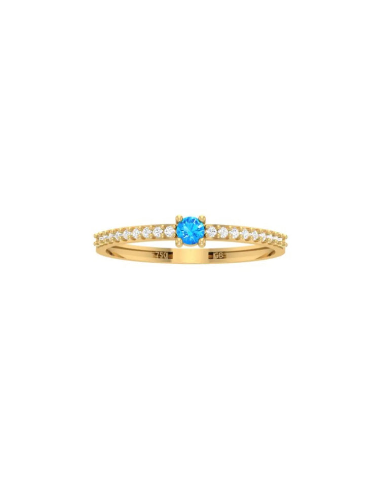 18K Gold Luminé Stacking Ring