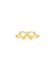 18K Gold Elegance Bow Ring