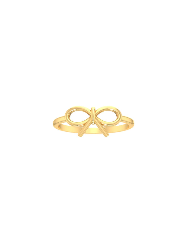 18K Gold Elegance Bow Ring