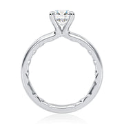 14k Classic Four Prong Solitaire Round Diamond Engagement Ring