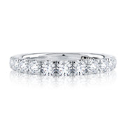 14k Sophisticated Pavé Diamond Wedding Band