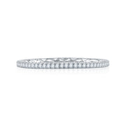 14k Delicate Quilted Anniversary Band