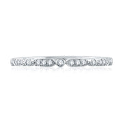 14k Triple and Single Set Diamond Stackable Band