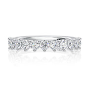 14k Classic Three-Prong Round Diamond Anniversary Band