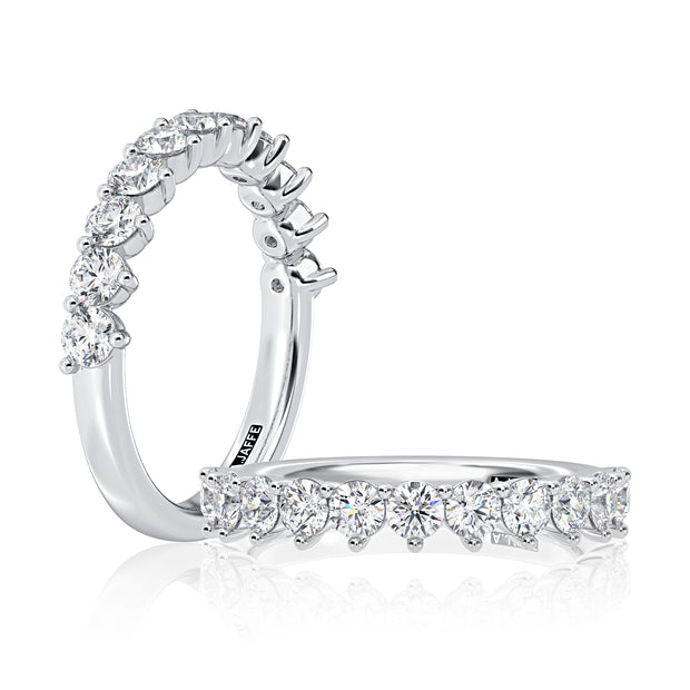 14k Classic Three-Prong Round Diamond Anniversary Band