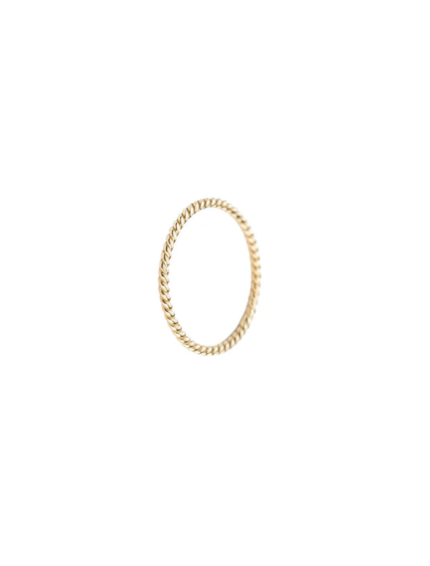 18K Gold Braided Elegance Ring