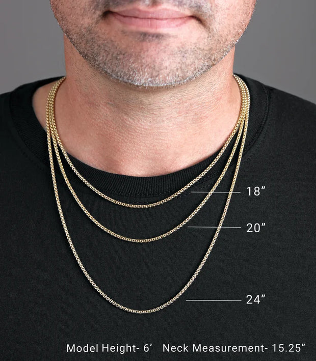 14K Gold Rope 1.5mm Chain Necklace – 18”