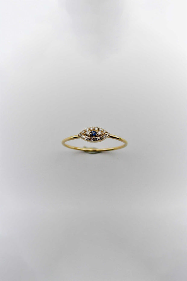 Envy Mini Ring in Sapphire and Diamond