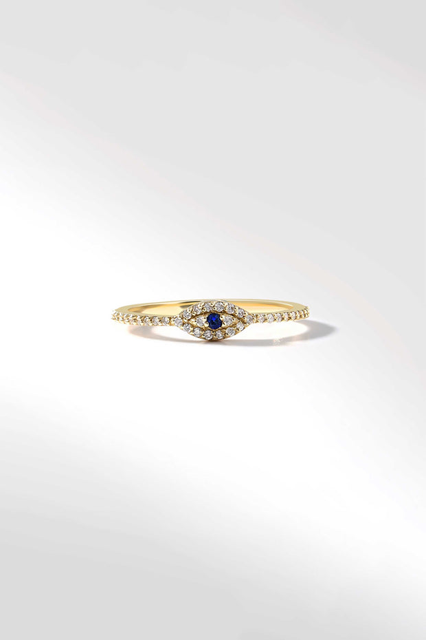 Envy Ring in Sapphire and Diamond