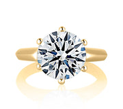 14k Classic Six Prong Solitaire Diamond Engagement Ring