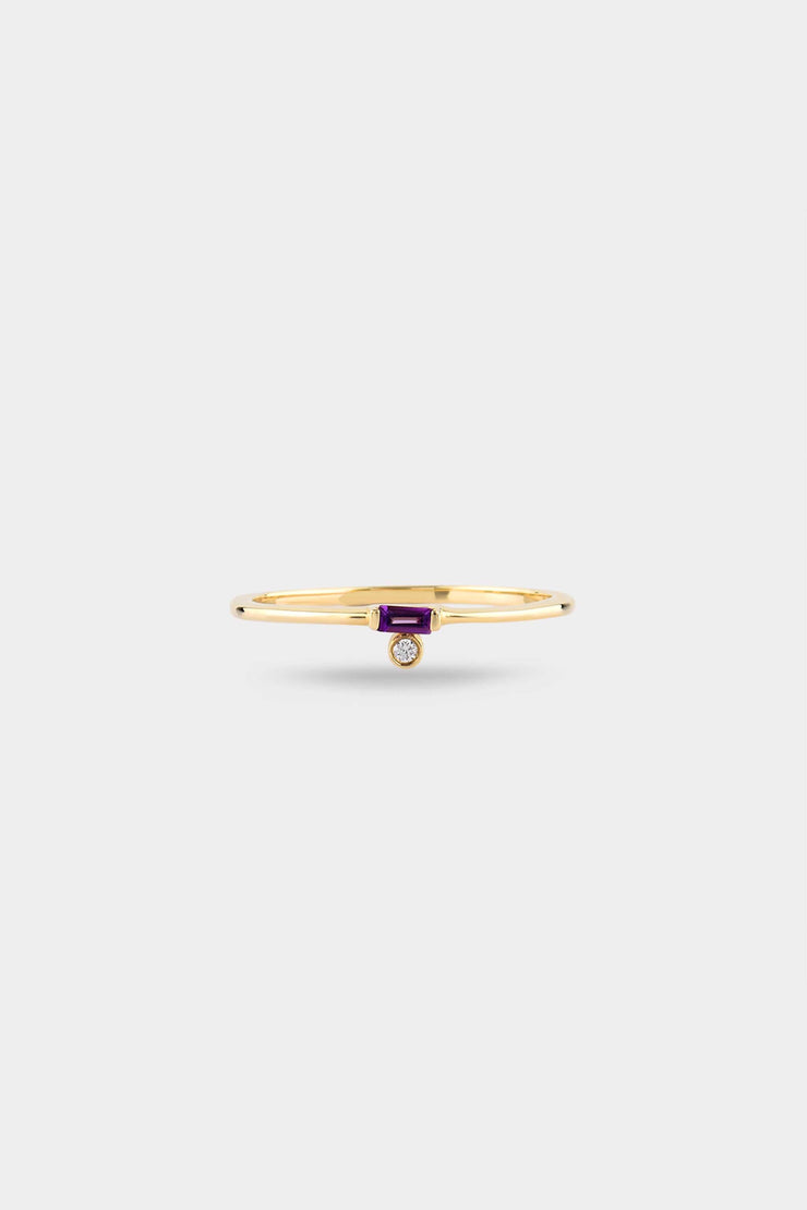 Palace Ring in Amethyst and Diamond