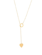 18K Gold True Heart Plunge Necklace